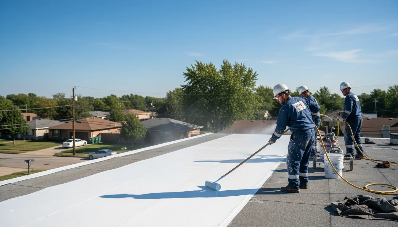 Commercial roof coating in Lewistown, MO near me